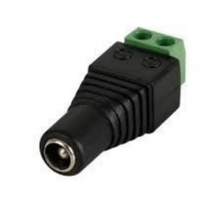 Ficha Plug Hembra  Alimentación Bornera Led Cctv X 5u