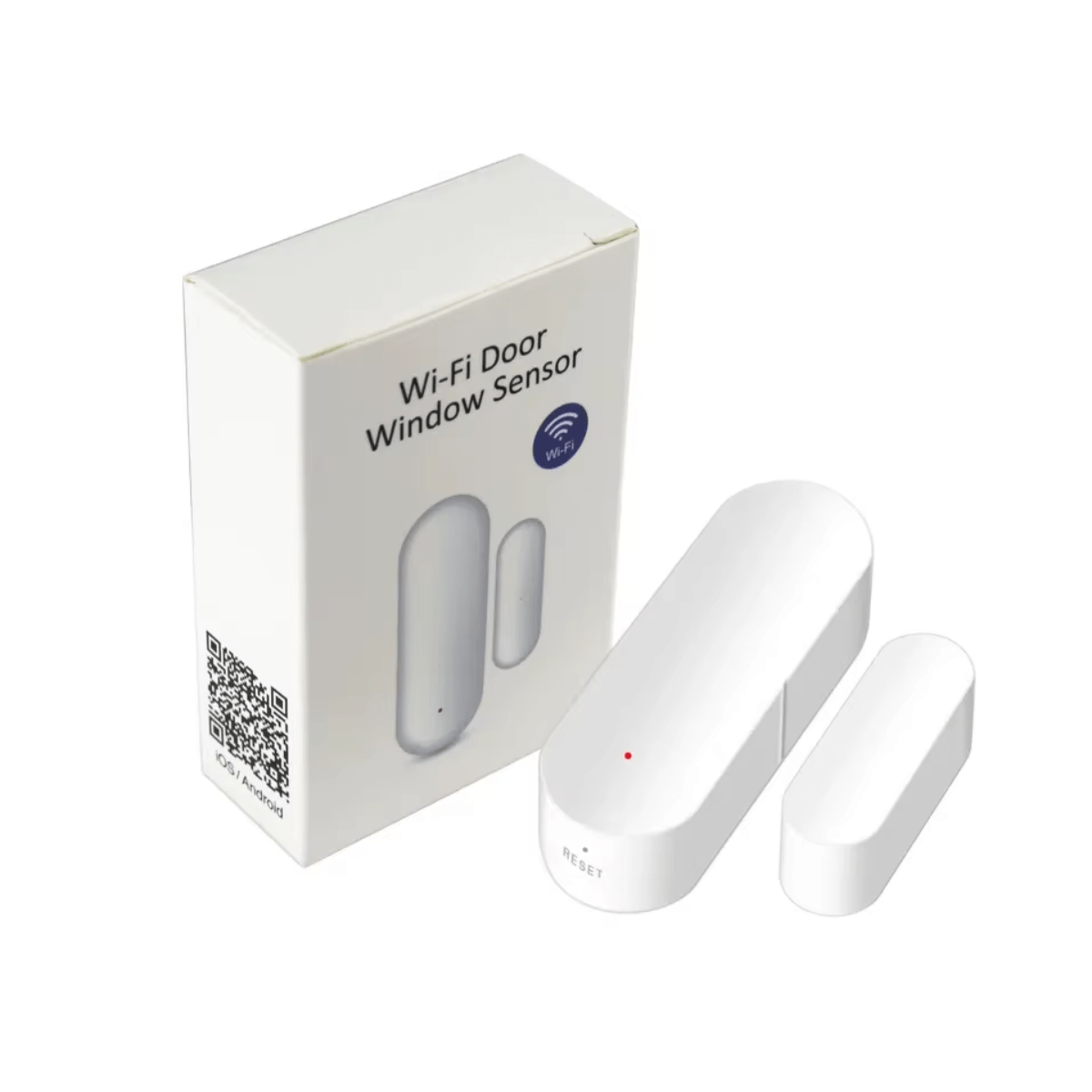 Sensor Inteligente Wifi Puerta Ventana Alexa Google Tuya Blanco