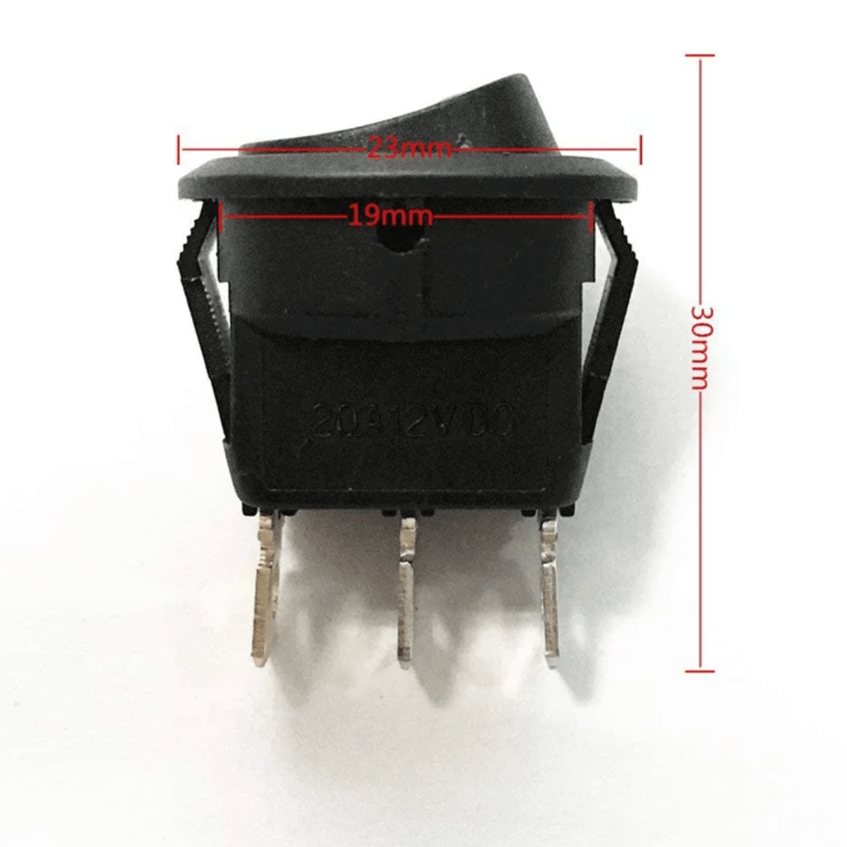 Llave Tecla Interruptor On-off Redonda Luz Led 12v 20a x 5u - Imagen 4