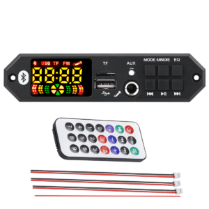Módulo Mp3 Usb/fm/aux/mic Bluetooth C/ Control 12v 40w X2