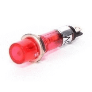 Ojo De Buey Redondo Mediano 12.5 Mm Rojo 12 V