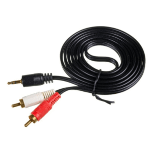 Cable Mini Plug 3.5mm Estereo A 2 Rca Mono 1.5 Mts Parlante
