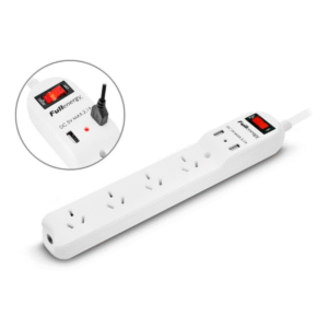 Alargue Zapatilla Multiple 4 Tomas + 2 Usb 2.1 A Con Tecla