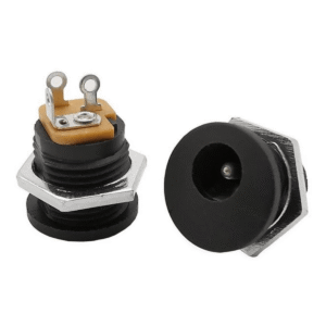 Jack Dc Hueco 2.1 X 5.5 Mm Chasis Hembra 12v C/ Tuerca X 5u