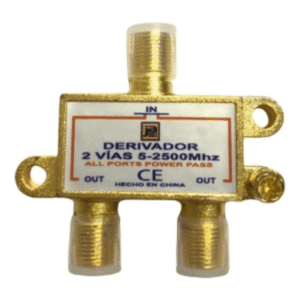 Derivador Splitter Señal Coaxil 2 Salidas Vias 2500mhz