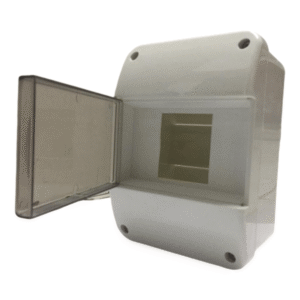 Caja Para Llave Térmica Exterior 2 A 4 Módulos Con Tapa
