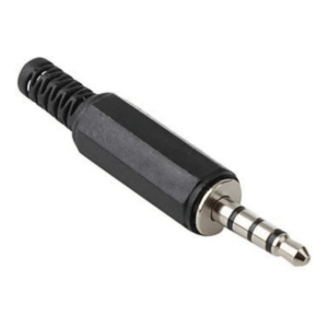 Ficha Plug 3,5mm 4 Contactos Plástico Audio Video x 10u