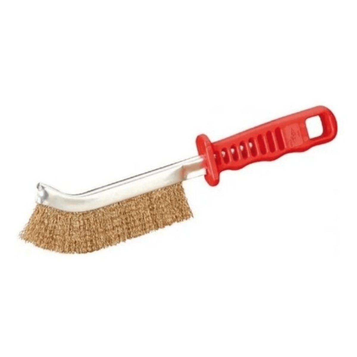 Cepillo De Bronce Curvo Bronceado Con Mango Plástico