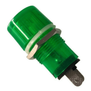 Ojo De Buey Redondo Grande 18mm Verde 220v
