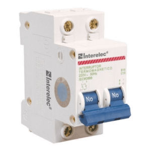 Llave Térmica 2 X 10a Bipolar Interelec Termomagnética 10 A