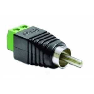 Ficha Rca Macho A Bornera Led Cctv Plug x 10u