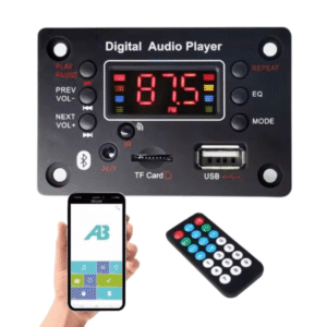 Módulo Mp3 Usb/Fm/Aux Bluetooth Pantalla Control Remoto 12v