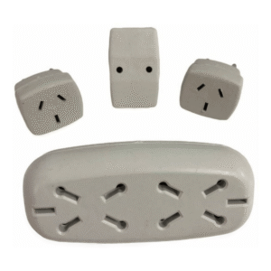 Kit Set Adaptador Triple Zapatilla Ficha Conector X 4