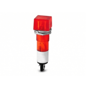 Ojo De Buey Cuadrado Mediano Rojo 220v
