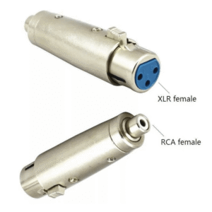 Adaptador Ficha Conector De Canon Hembra Xlr A Rca Hembra