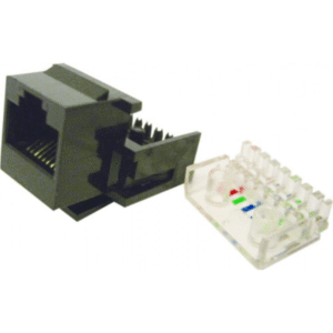Jack Rj45 Ficha Conector Red Utp Auto Crimpeable Cat 5e Red