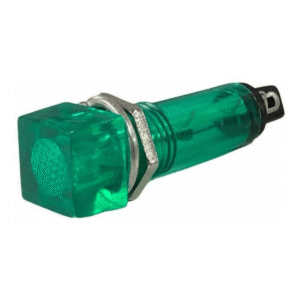 Ojo De Buey Cuadrado Mediano Verde 12v