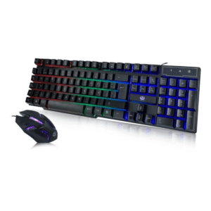 Kit Teclado Mouse 1000 Dpi Gamer Gaming Pc Usb Luz Mecanico