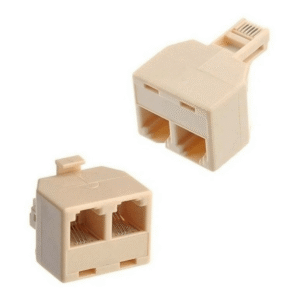 Conector Adaptador Rj11 Macho A 2 Rj11 Hembra x 5u