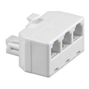 Conector Adaptador 3 Rj11 Hembra A 1 Rj11 Macho x 5u