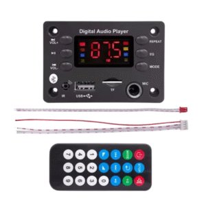 Módulo Mp3 Usb/Fm/Mic Bluetooth Pantalla Control Remoto 12v