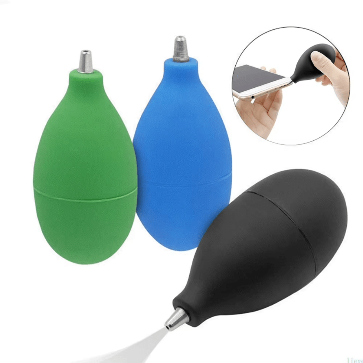 Limpiador De Polvo Con Bomba De Aire De Goma Electronica - Imagen 2