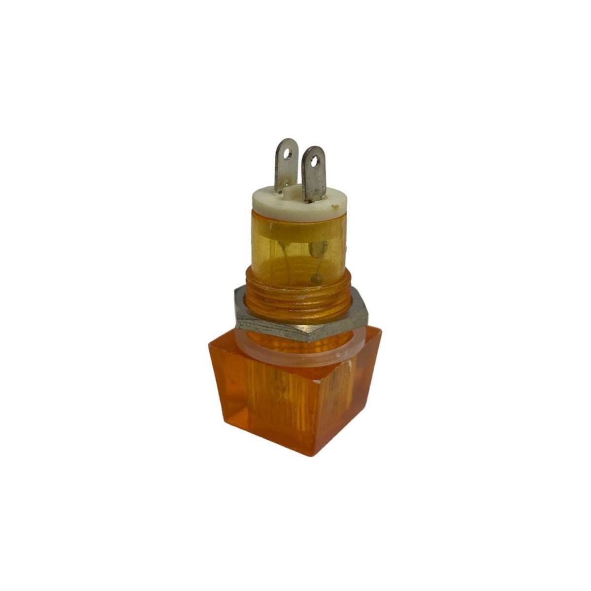 Ojo De Buey Cuadrado Grande Naranja 220v - Imagen 3