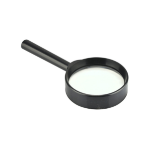 Lupa De Mano 75mm Lente Cristal Mango Plástico Escolar