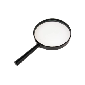 Lupa De Mano 100mm Lente Cristal Mango Plástico Escolar