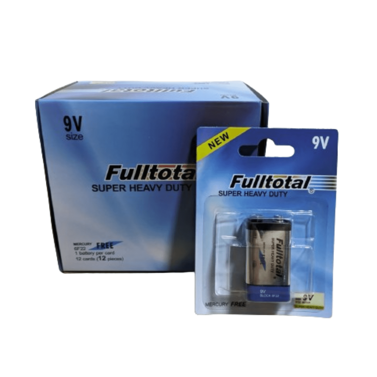 Bateria 9v Fulltotal Super Heavy Duty Pack X 12un Tester