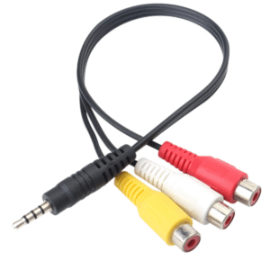 Cable Mini Plug 3.5 Mm Macho A 3 Jack Rca Hembra Audio Video