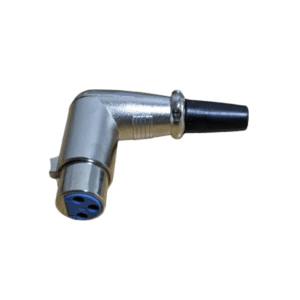 Conector Canon Xlr Hembra Acodado Audio Microfono Dmx Ficha