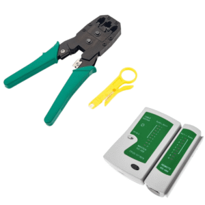 Kit Combo Pelacable Crimpeadora Tester De Red Rj45 Rj11 Rj9