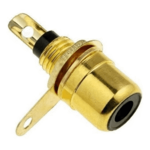 Conector Rca Hembra Dorada Oro Montaje Chasis Panel Ficha x 10u