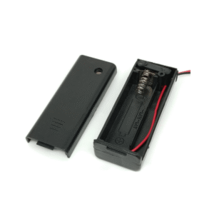 Portapila Porta Pilas 1 Pila Aa Tapa Interruptor Con Chicote x 5u