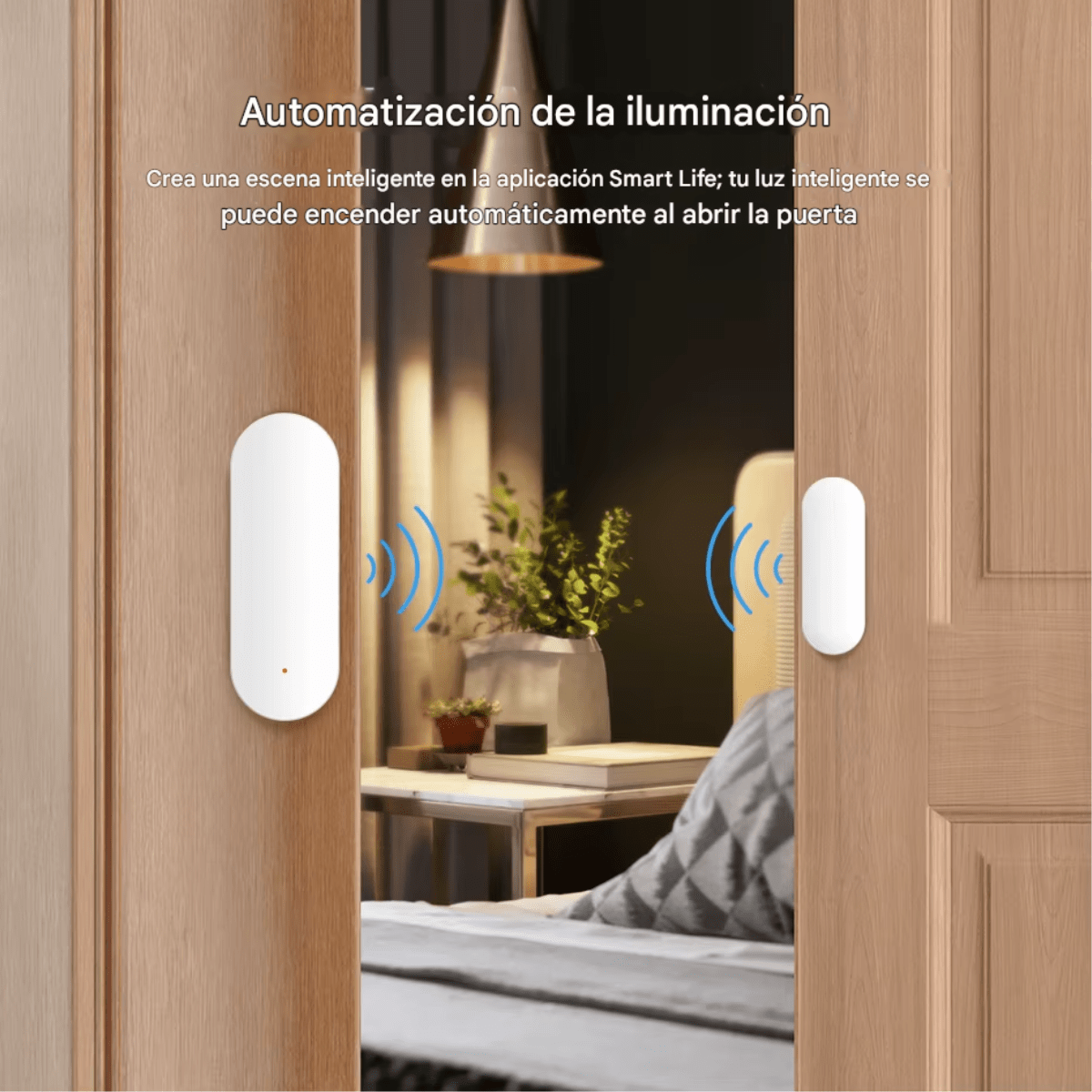 Sensor Inteligente Wifi Puerta Ventana Alexa Google Tuya Blanco - Imagen 6