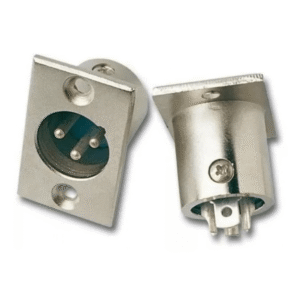 Conector Canon Macho Chasis 3 Contactos