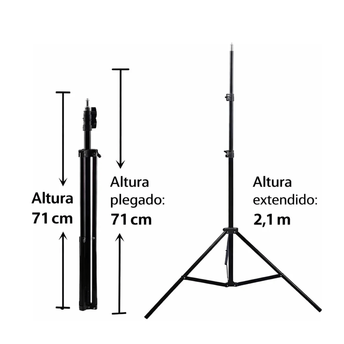 Trípode Ajustable Liviano Para Aro De Luz 2,1 M - Imagen 4