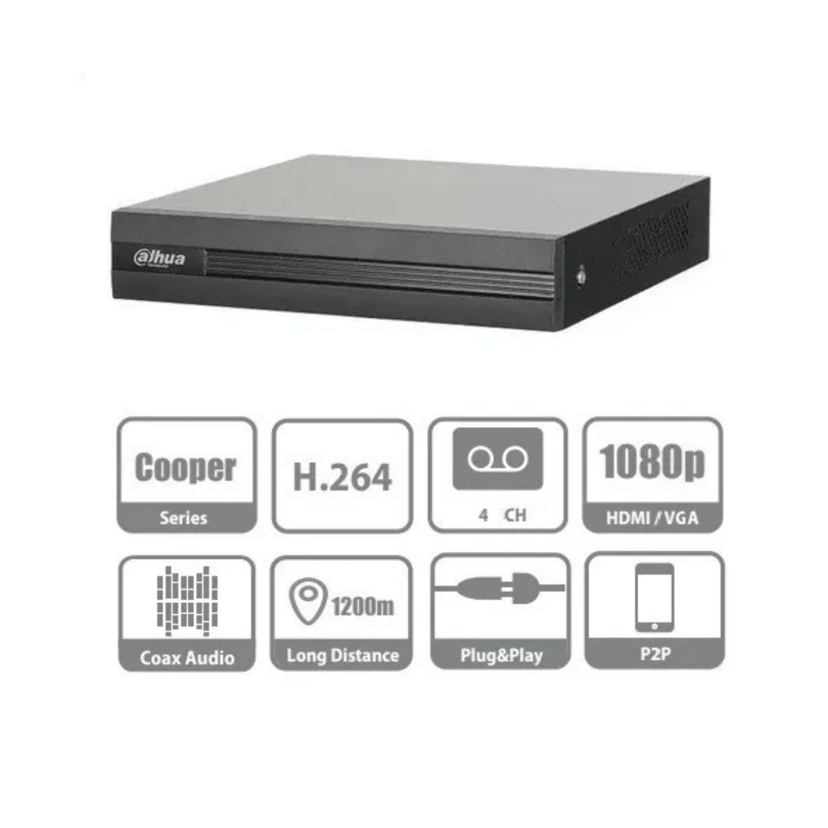Dvr Dahua 4 Canales Dh-xvr1a04 1080p - Imagen 4