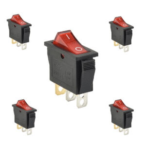 Llave Tecla C/ Luz Interruptor 250v 16a 3 Patas Pack x 5u