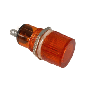 Ojo De Buey Redondo Grande 18mm Naranja 220v