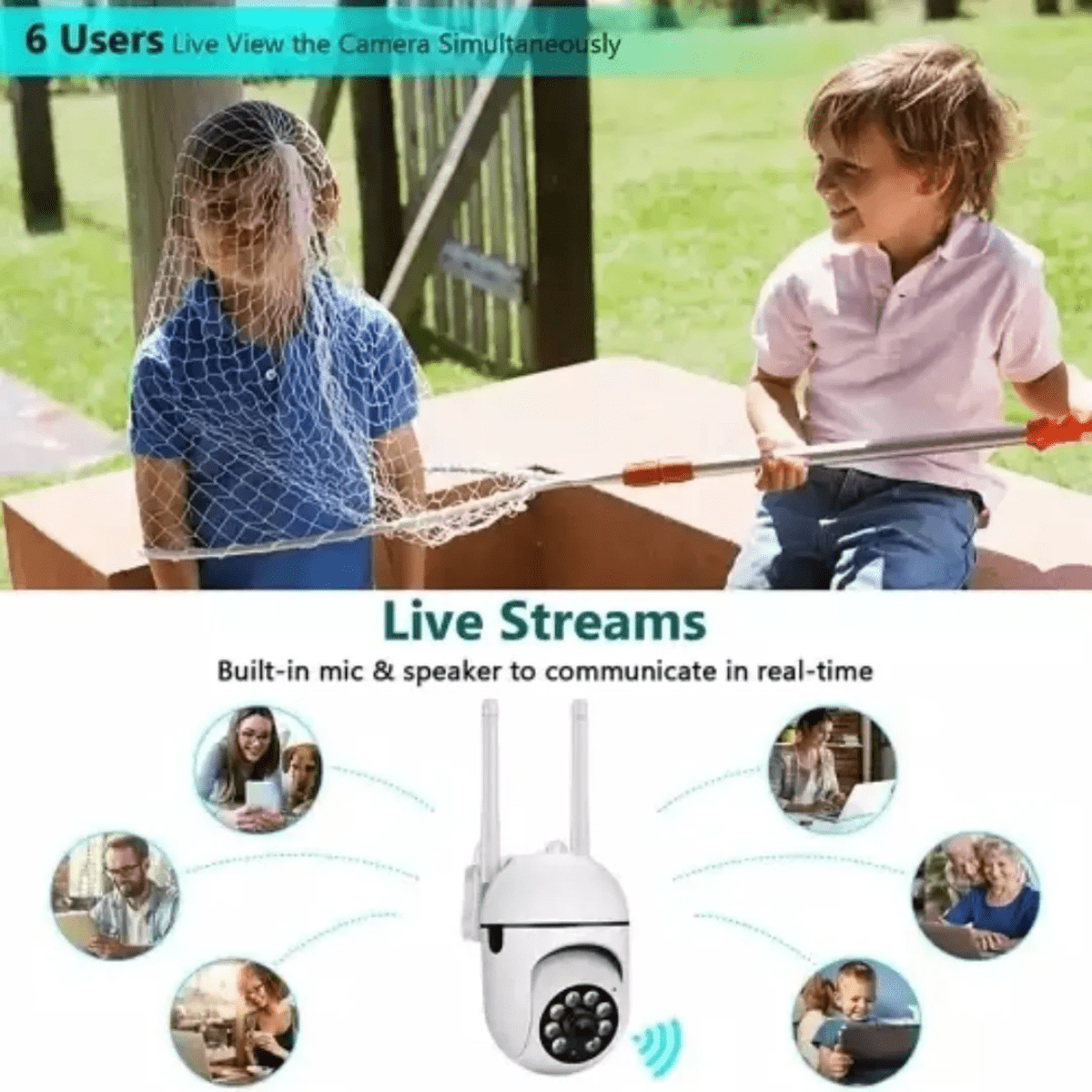Cámara De Seguridad Domo Ptz Wifi 2mp Hd 360 Visión Nocturna - Imagen 2