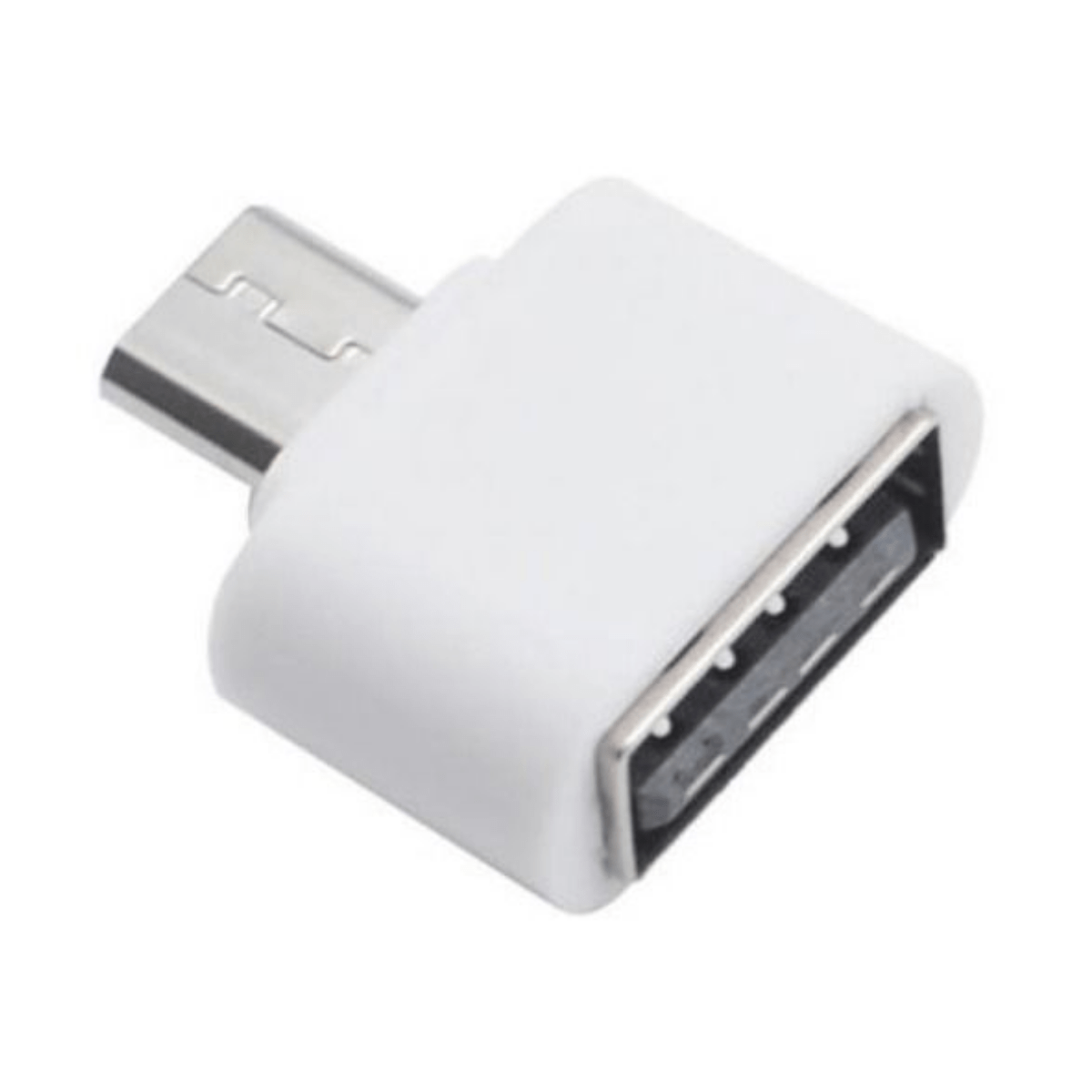Adaptador Otg Micro Mini Usb Macho A Usb Hembra Gris