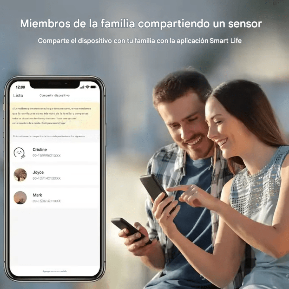 Sensor Inteligente Wifi Puerta Ventana Alexa Google Tuya Blanco - Imagen 2