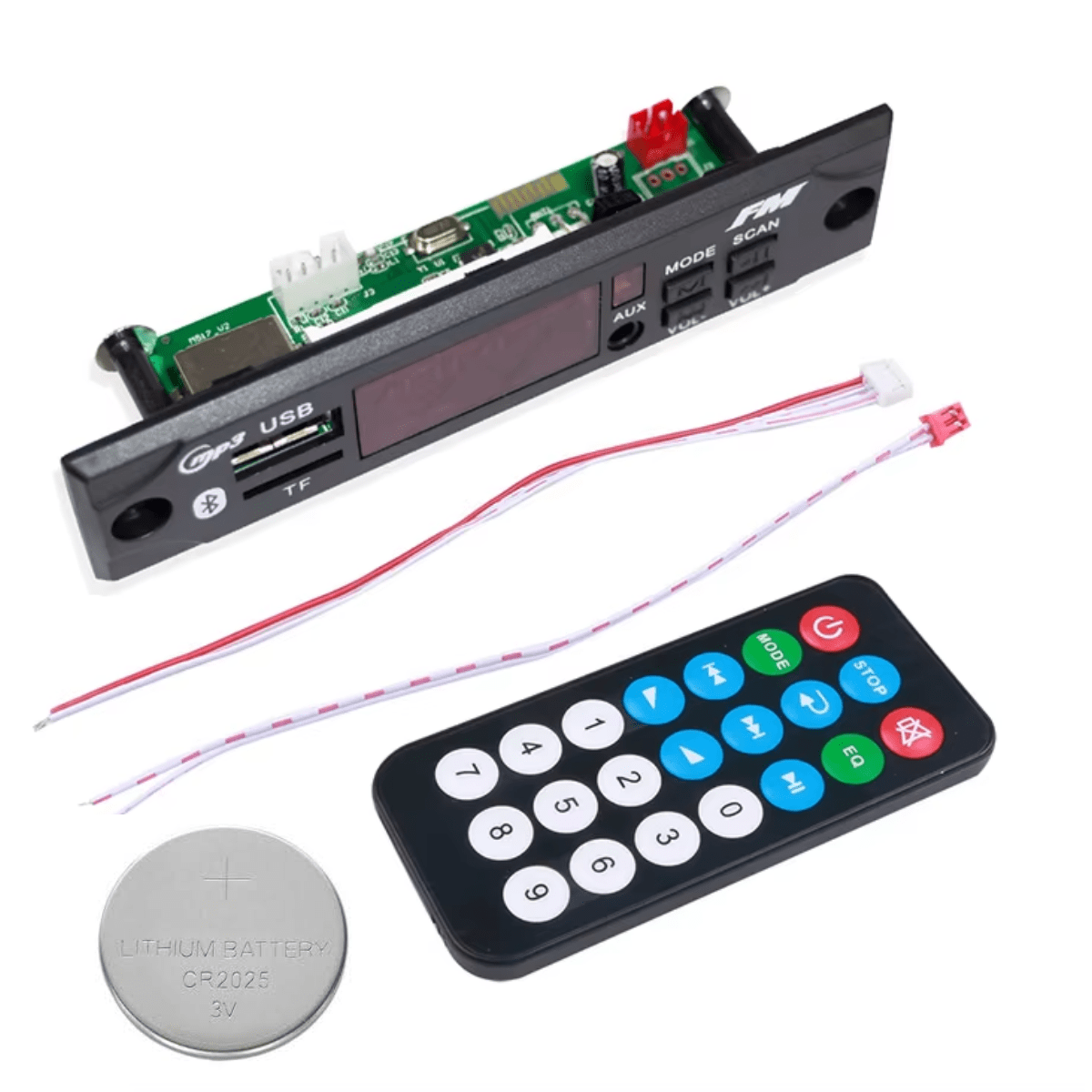 Módulo Mp3 Usb/sd/fm/aux C/ Bluetooth Con Control Remoto - Imagen 2