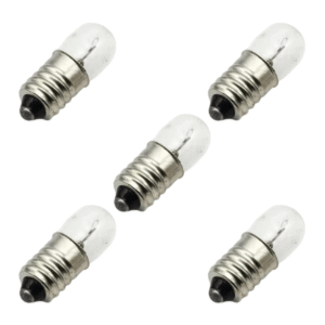 Lampara Incandescente E10 12v Rosca Linterna Foco Foquito X 5