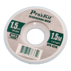 Cinta Malla Desoldante Proskit 1.5mm X 1.5m Cobre
