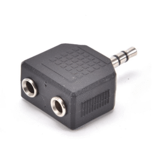 Adaptador Mini Plug 3.5 Stereo A 2 Hembra 3.5mm Stereo 1x2 x10u