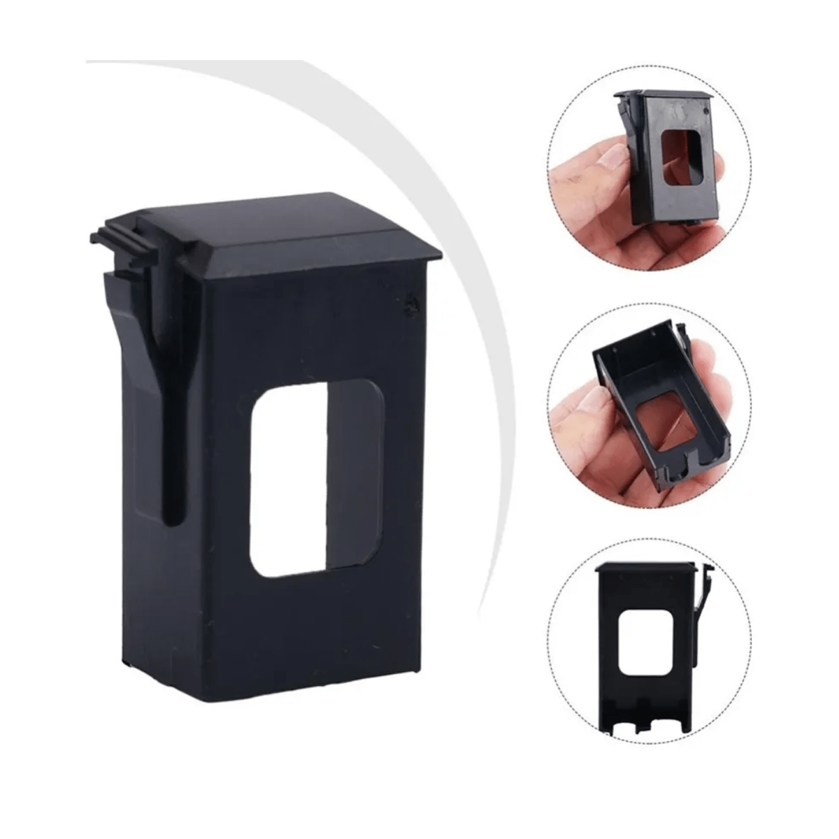 Porta Bateria Repuesto Eq7545 Portapila Negro - Imagen 8