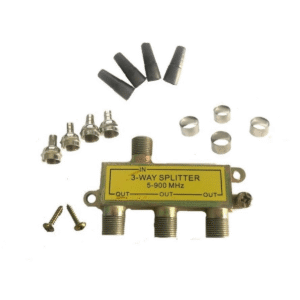 Derivador Splitter Señal Coaxil 3 Salidas 900mhz Completo